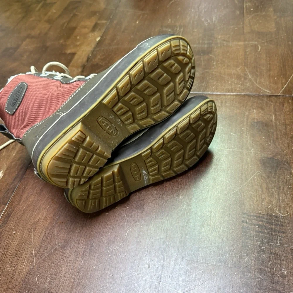 KEEN‎ Elsa Winter Waterproof Boots, Women's 5.5 W, Red Maroon 1017960